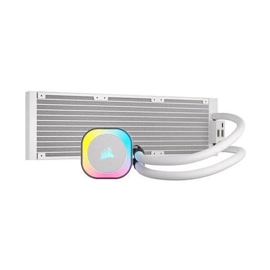 CORSAIR ICUE Link H150i 360mm RGB CPU Liquid Cooler (White)