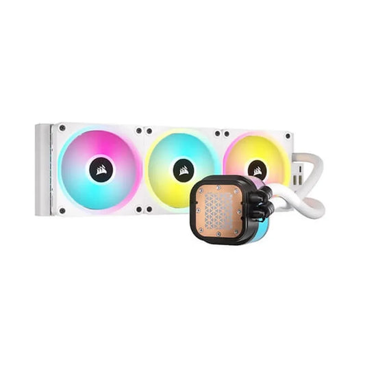 CORSAIR ICUE Link H150i 360mm RGB CPU Liquid Cooler (White)