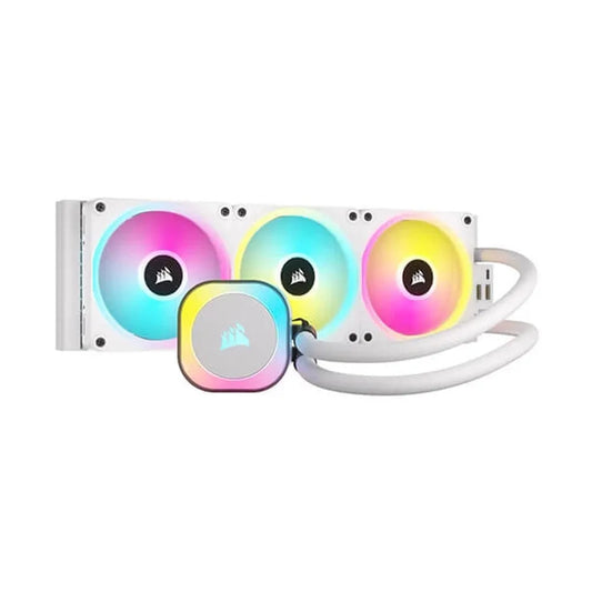 CORSAIR ICUE Link H150i 360mm RGB CPU Liquid Cooler (White)