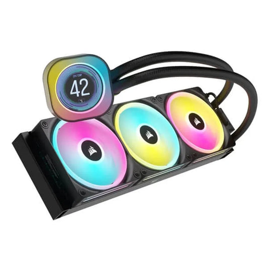 CORSAIR iCUE Link H150i LCD RGB 360mm CPU Liquid Cooler (Black)