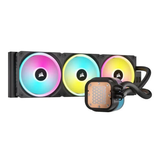 CORSAIR iCUE Link H150i LCD RGB 360mm CPU Liquid Cooler (Black)