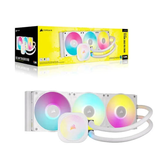 CORSAIR iCUE Link Titan 360 RX RGB 360mm CPU Liquid Cooler ( White )