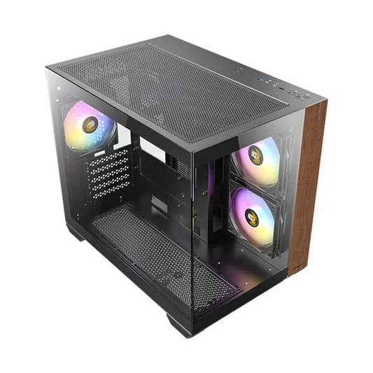 ANTEC CX600M Wood ARGB Mid Tower Cabinet ( Black )