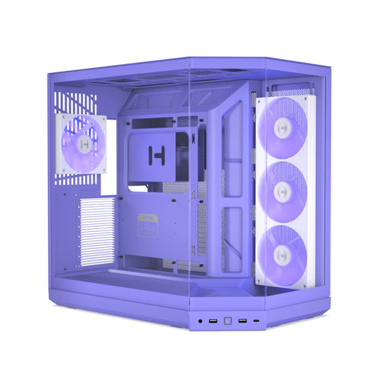 HYTE Y50 Essential Aesthetic RGB EATX Mid Tower Cabinet ( Taro Milk )