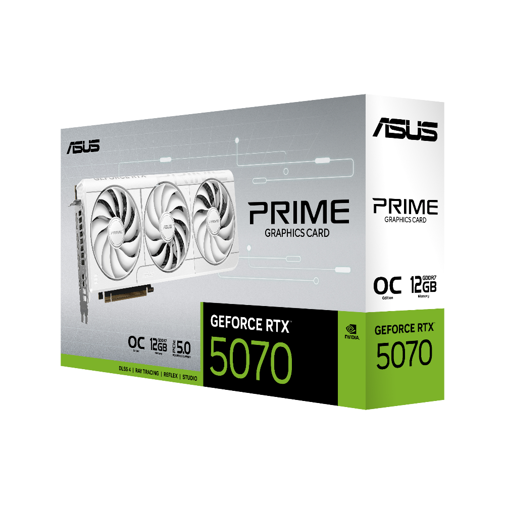 Buy ASUS Prime GeForce RTX 5070 OC White 12GB Nvidia Graphic Card