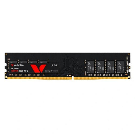 VERBATIM 8GB ( 8GB x 1 ) 3200MHz DDR4 RAM ( Black ) ( CL22 )