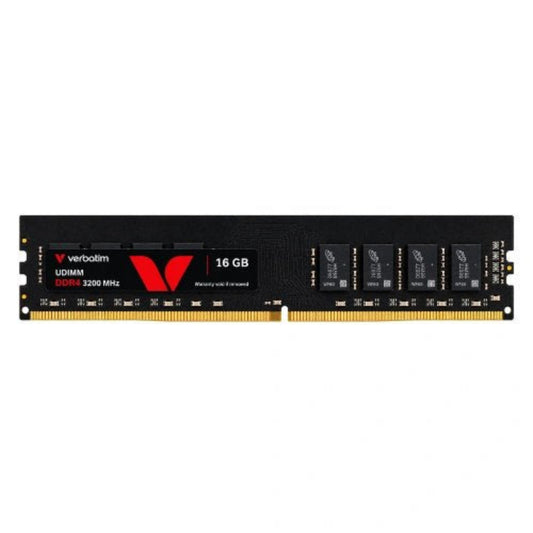 VERBATIM 16GB ( 16GB x 1 ) 3200MHz DDR4 RAM ( Black ) ( CL22 )