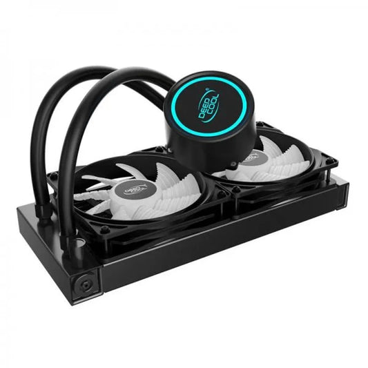 DEEPCOOL Gammaxx L240T Blue CPU 240mm Liquid Cooler (Black)