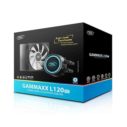 DEEPCOOL Gammaxx L120 V2 RGB 120mm CPU Liquid Cooler (Black)