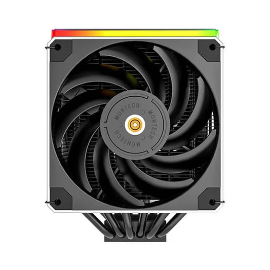 MONTECH Metal DT24 Premium 120mm ARGB Dual Tower CPU Air Cooler ( Black )