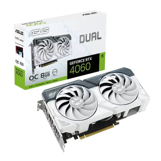 ASUS Dual GeForce RTX 4060 OC Edition White 8GB Graphic Card