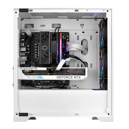 COOLER MASTER Elite 301 ARGB M-ATX Mini Tower Cabinet (White)