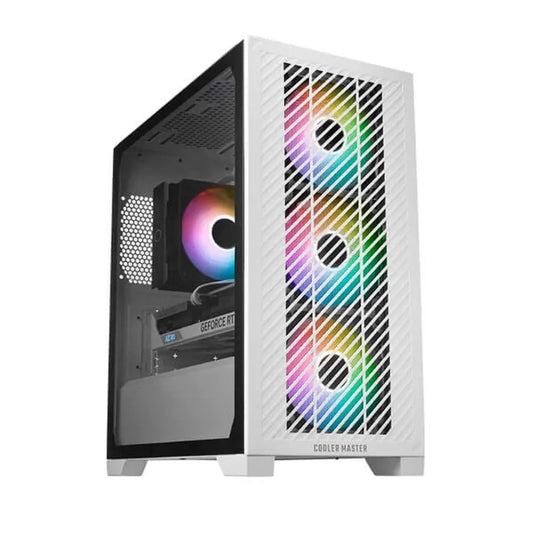 COOLER MASTER Elite 301 ARGB M-ATX Mini Tower Cabinet (White)