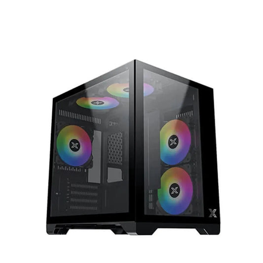 XIGMATEK Aqua M ARGB M-ATX Mini Tower Cabinet ( Black )