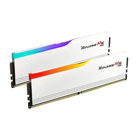 G.SKILL Ripjaws M5 RGB 32GB ( 16GBx2 ) 5200MHz DDR5 RAM ( Matte White )