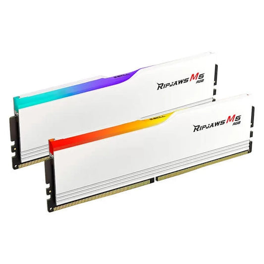 G.SKILL Ripjaws M5 RGB 64GB ( 32GBx2 ) 6000MHz DDR5 RAM ( Matte White )