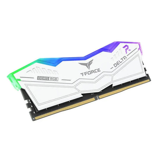 TeamGroup T-Force Delta RGB 16GB (16GBx1) 5600MHz DDR5 RAM (White)