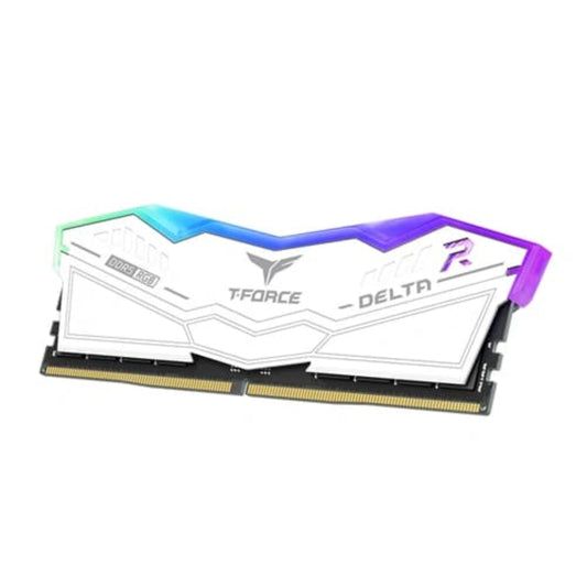 TEAMGROUP T-Force Delta RGB 16GB ( 16GB x 1 ) DDR5 6000MHz RAM ( White ) ( CL38 )