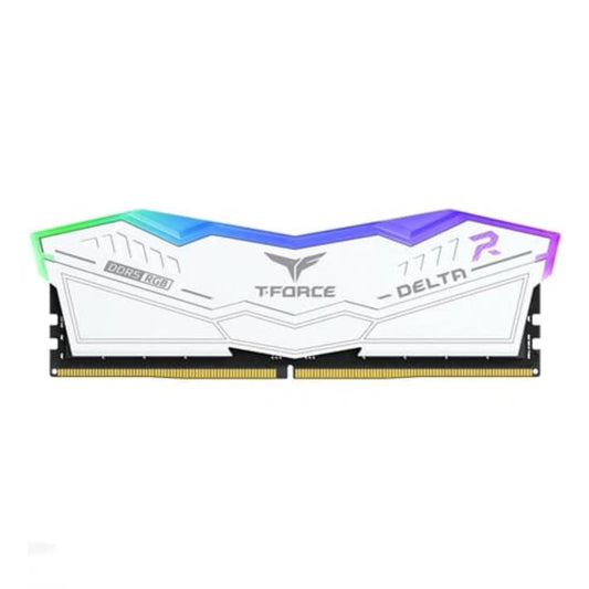TEAMGROUP T-Force Delta RGB 16GB ( 16GB x 1 ) DDR5 6000MHz RAM ( White ) ( CL38 )