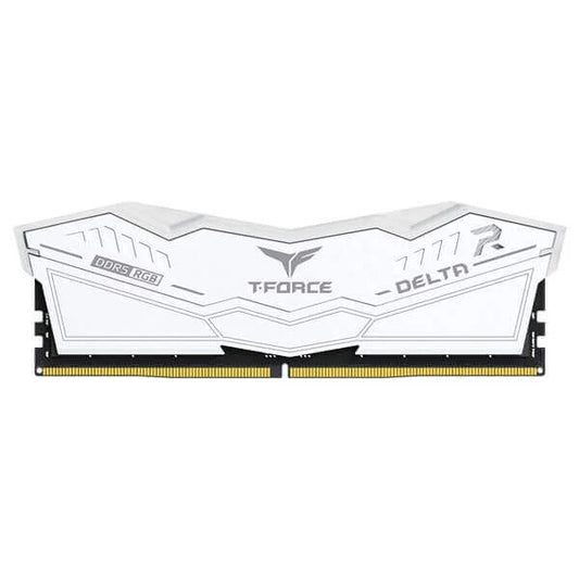 TEAMGROUP T-Force Delta RGB 32GB ( 32GB x 1 ) 5200MHz DDR5 Ram (White)