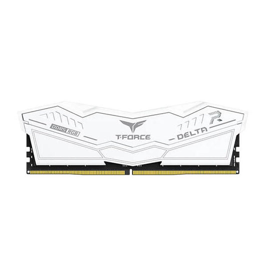 TEAMGROUP T-Force Delta RGB 32GB ( 16GBx2 ) 5200MHz DDR5 RAM (White)