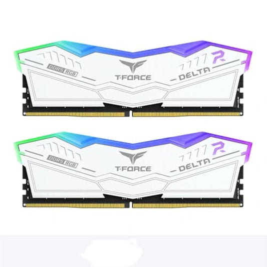 TEAMGROUP Delta RGB 32GB ( 16GB x 2 ) 6000MHz DDR5 RAM ( White )