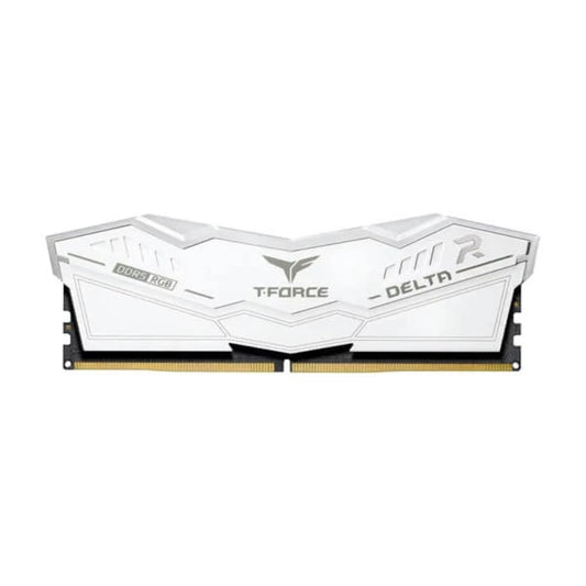 TEAMGROUP T-Force Delta RGB 64GB ( 32GBx2 ) 6000MHz DDR5 RAM ( White )