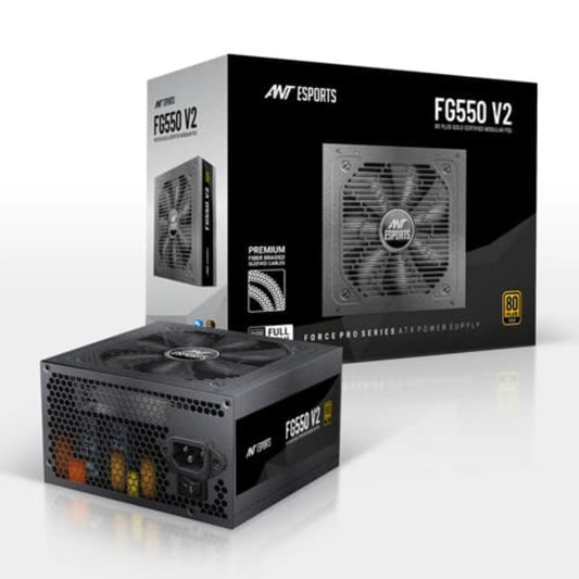 ANT ESPORTS FG550 V2 550W 80+ Gold ATX 2.0 Fully Modular Power Supply
