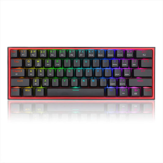Redragon K616 Fizz Pro 60% RGB Mechanical Gaming Keyboard (Red Switch) (Black)