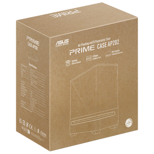 ASUS Prime AP202 ARGB MATX Mid Tower Cabinet ( Black )