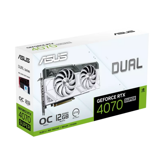 ASUS Dual GeForce RTX 4070 Super White OC 12GB Gaming Nvidia Graphic Card