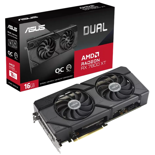 ASUS Dual Radeon RX 7800 XT OC Edition 16GB AMD Graphic Card