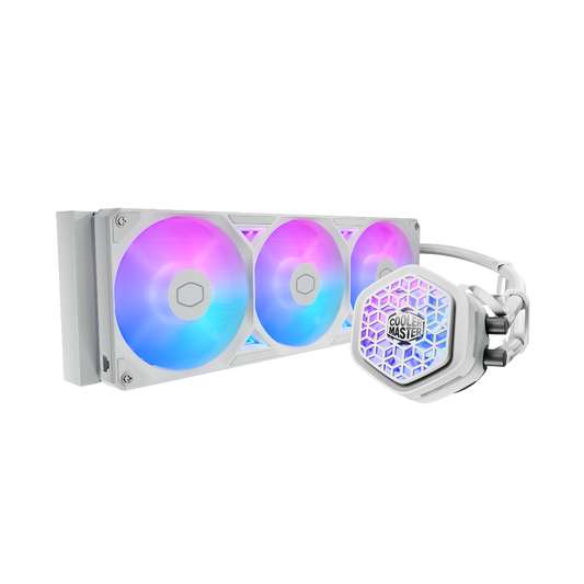 COOLER MASTER MasterLiquid Atmos II VRM Fan ARGB 360mm CPU Liquid Cooler ( White )