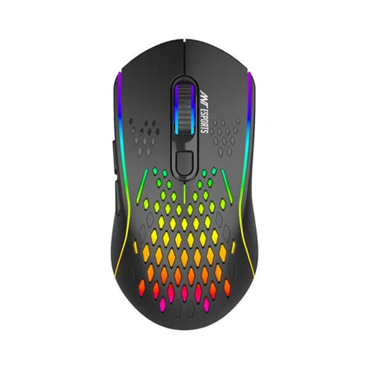 Ant Esports GM700 Lightweight Wireless RGB Gaming Mouse (Black)