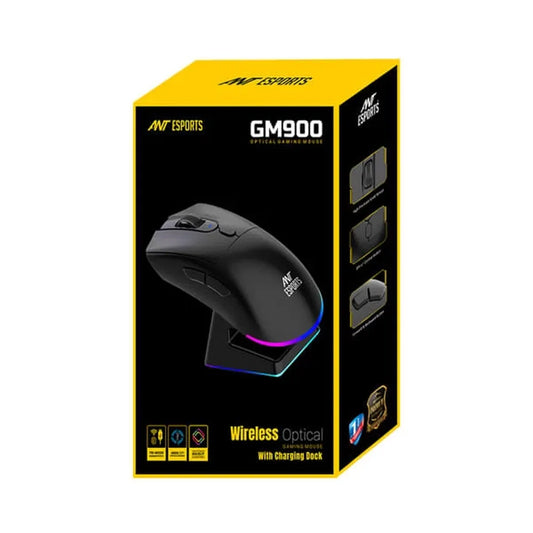 ANT ESPORTS GM900 Wireless Ambidextrous Gaming Mouse ( 4800DPI / 6 Macro Buttons )