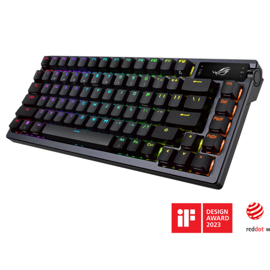 ASUS ROG Azoth 75% Mechanical RGB Tri-Mode Wireless Gaming Keyboard ( Black ) ( ROG NX mechanical switches )