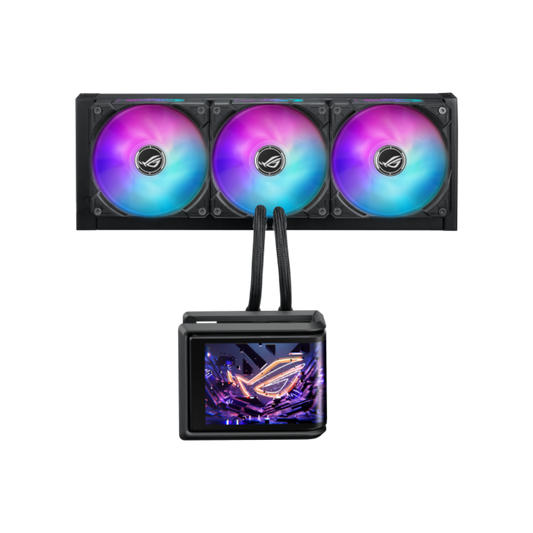 ASUS ROG Ryou IV SLC 360mm ARGB CPU Liquid Cooler ( Black ) ( With LCD Display )