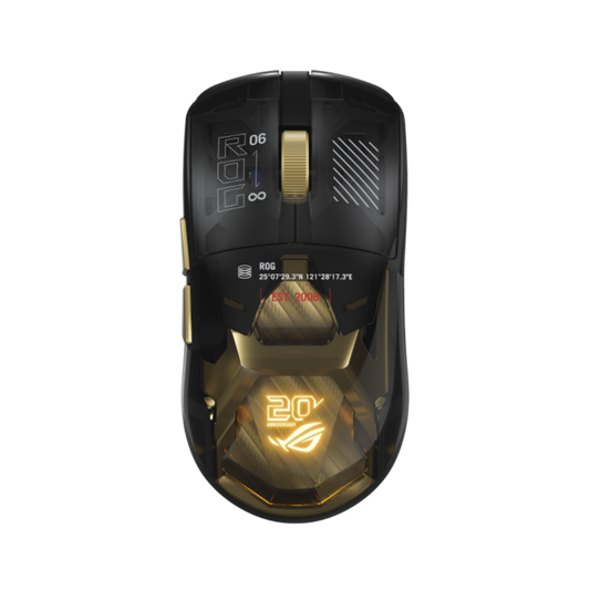 ASUS ROG Harpe II Extreme Edition 20 RGB Tri-Mode Wireless Ambidextrous Gaming Mouse ( 65000DPI / 5 Macro Buttons ) ( Black )