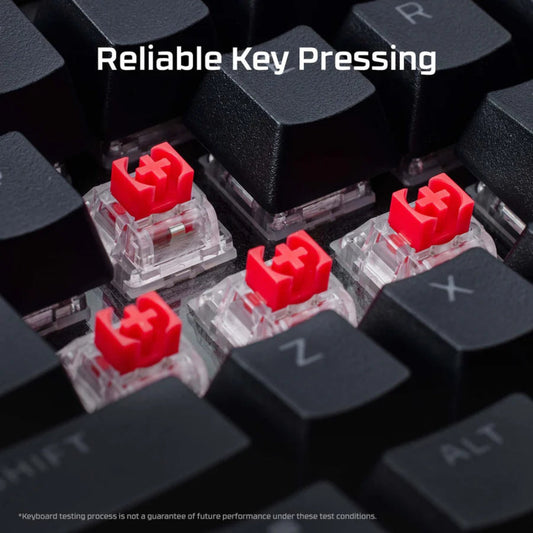 HYPERX Alloy Rise 75% RGB Wired Mechanical Gaming Keyboard ( Black ) ( Linear Red ) ( 7G7A4AA#ABU )