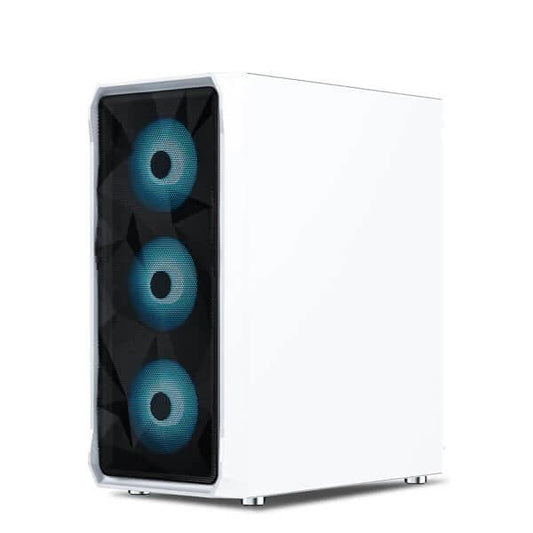 Ant Esports ICE-112 Auto RGB (ATX) Mid Tower Cabinet (White)