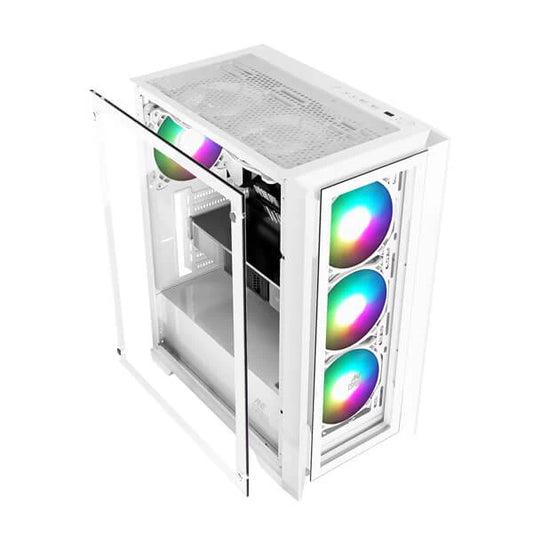 ANT ESPORTS ICE-170 TG ATX Mid Tower Cabinet (White)