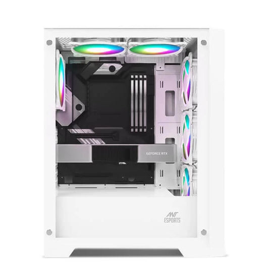 ANT ESPORTS ICE-170 TG ATX Mid Tower Cabinet (White)