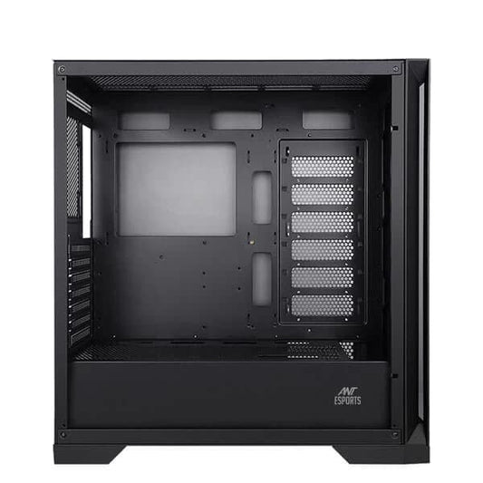 Ant Esports ICE-590TG ARGB (E-ATX) Mid Tower Cabinet (Black)