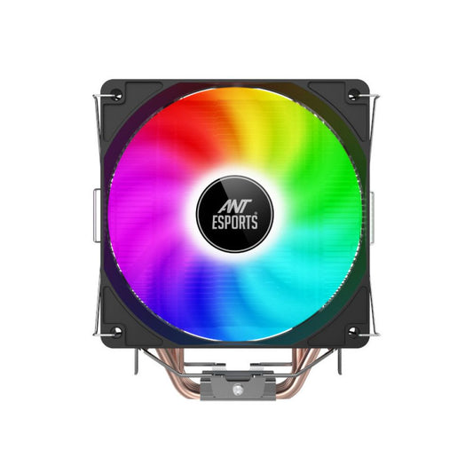 ANT ESPORTS ICE-C400 Rainbow LED Air CPU Air Cooler (Black)