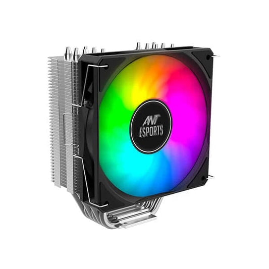 ANT ESPORTS ICE-612 V2 ARGB 120mm Single Tower CPU Air Cooler (Black)