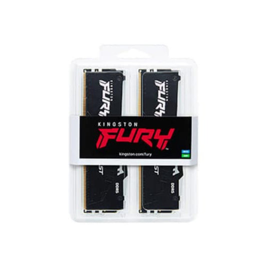 KINGSTON FURY Beast RGB 32GB ( 16GB x2 ) 6000MHz DDR5 RAM ( Black ) ( CL36 )
