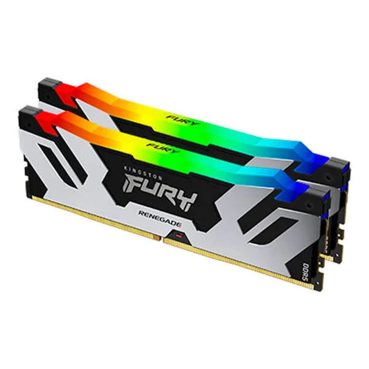 KINGSTON Fury Renegade RGB XMP 32GB (16GBx2) 6000MHz DDR5 RAM (Black/Silver)