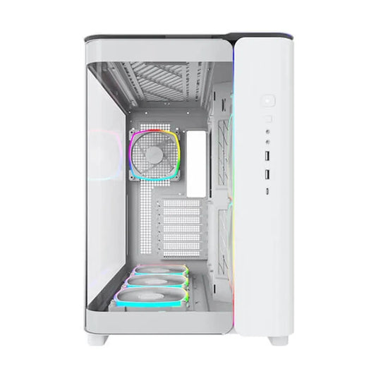 MONTECH King 95 Pro ARGB ATX Mid Tower Cabinet (White)