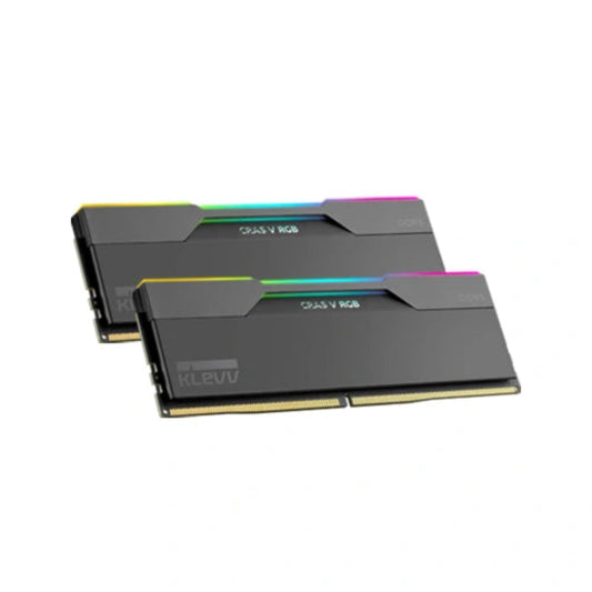 KLEVV CRAS V RGB 32GB ( 16GB x 2 ) 6000MHz DDR5 RAM ( Black ) ( CL30 )