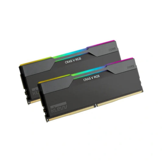 KLEVV CRAS V RGB 64GB ( 32GB x 2 ) 6000MHz DDR5 RAM ( Black ) ( CL30 )